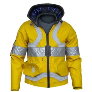 cyberpunk 2077 david martinez yellow jacket glowing collar
