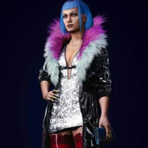 cyberpunk 2077 evelyn parker long coat front view
