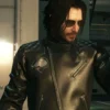cyberpunk 2077 johnny silverhand black leather jacket