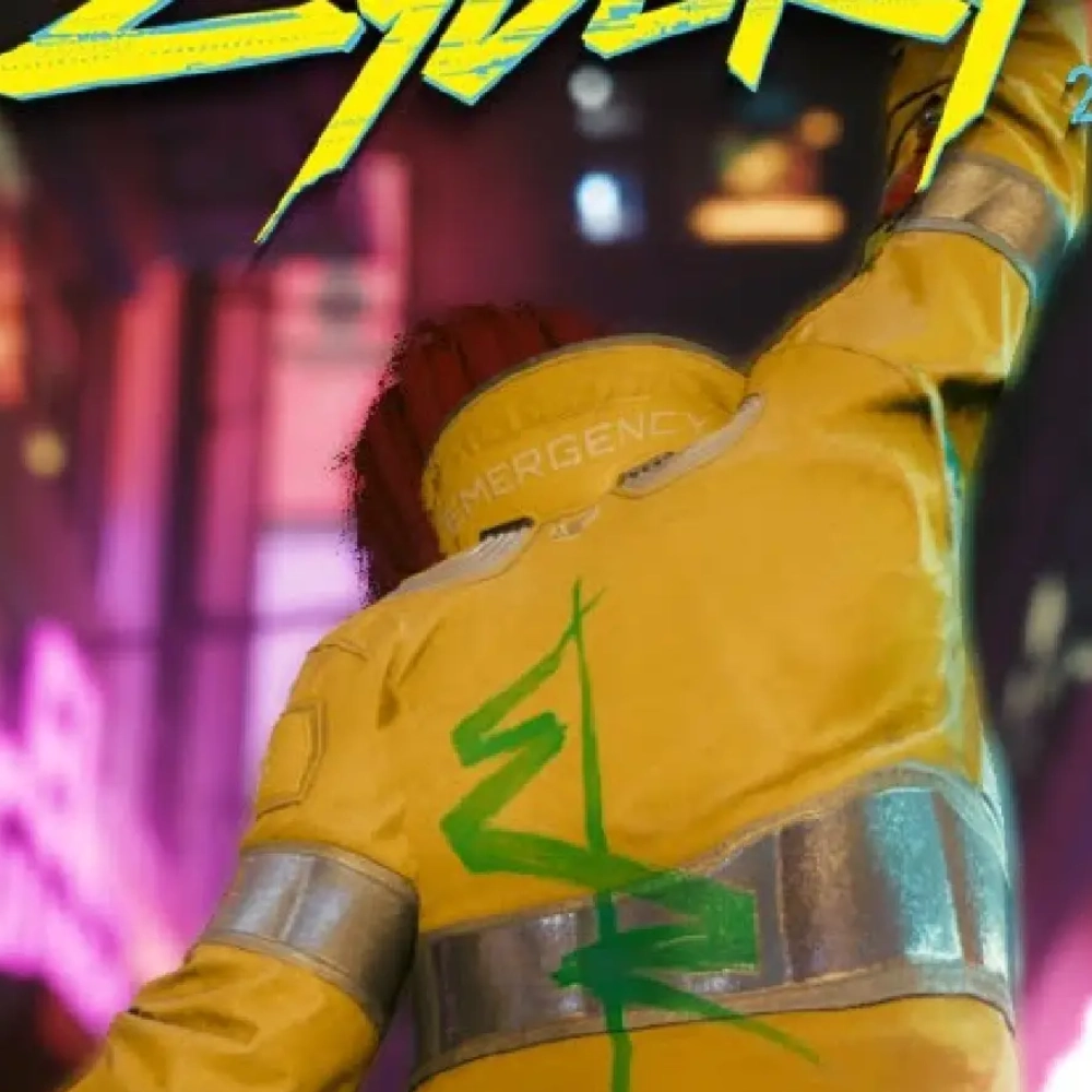 cyberpunk 2077 lucy yellow leather jacket