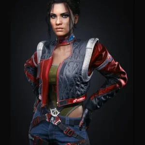 cyberpunk 2077 panam palmer red jacket front close-up