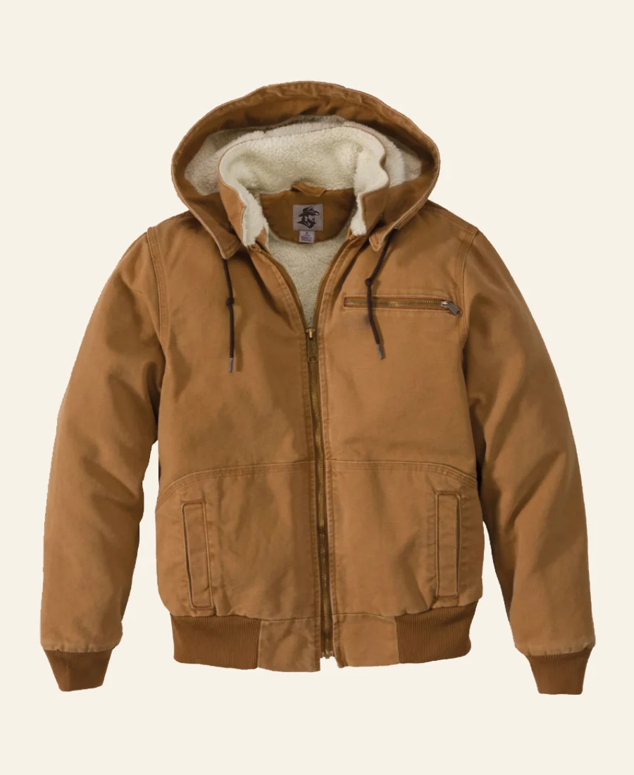 Yellowstone Beth Dutton Brown Hoodie Jacket - Image 3