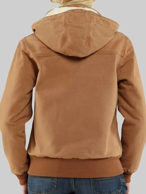 Yellowstone Beth Dutton Brown Hoodie Jacket - Image 4