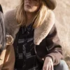 yellowstone beth dutton Kelly Reilly brown shearling coat
