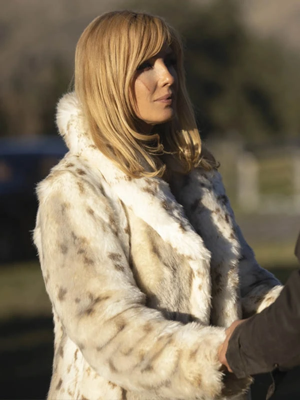 Yellowstone Beth Dutton Snow Lynx Coat - Image 5