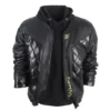 cyborg black leather jacket