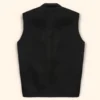 john dutton black wool vest yellowstone back view