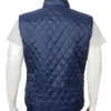 john dutton blue quilted vest
