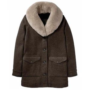Yellowstone Beth Dutton Brown Shearling Coat