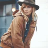 yellowstone beth dutton brown hoodie jacket side view