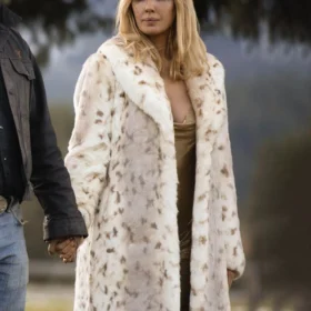Yellowstone Beth Dutton Snow Lynx Coat