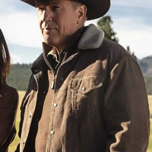 yellowstone john dutton brown corduroy jacket