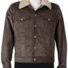 yellowstone john dutton corduroy brown jacket front view