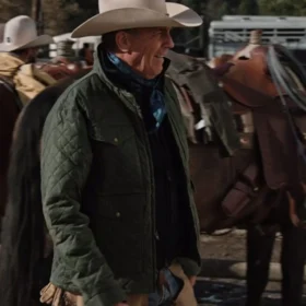 Yellowstone John Dutton Green Quilted Jacket