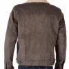 yellowstone series john dutton corduroy brown jacket back view