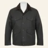 yellowstone series john dutton cotton grey jacket