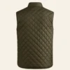 yellowstone tv series john dutton quilted green vest back view