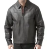 Beyond The Gates 2025 Randy Parker Black Leather Zip Jacket