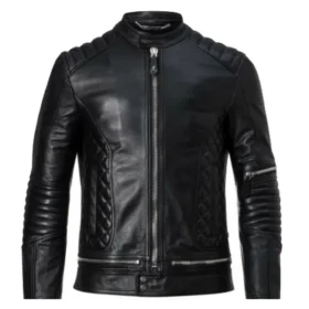 Men's Black Legend Bomber Leather Jacket