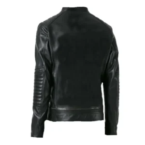 Black Legend Bomber Leather Jacket