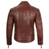 Brown Fusion Biker Leather Jacket