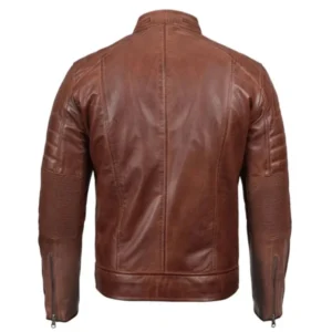 Brown Modern Nomad Biker Leather Jacket