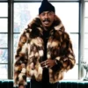 Colman Domingo St. Regis World Snow Polo Championships 2025 Fur Jacket