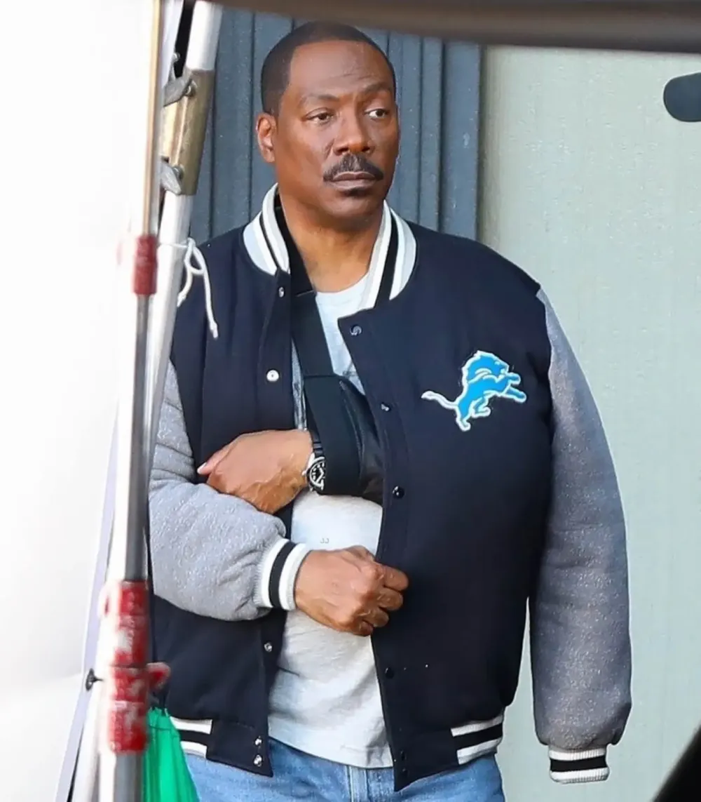 Beverly Hills Cop 4 Eddie Murphy Detroit Lions Jacket