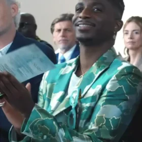 Emily In Paris S05 Samuel Arnold Green Afro Camo Jacket