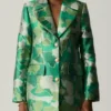 Julien Emily In Paris S05 Samuel Arnold Green AfroCamo Jacquard Jacket