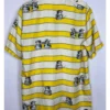 Julien Emily In Paris Season05 Samuel Arnold Yellow Striped Printed Silk Shirt