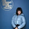 Lily Allen The Tonight Show Starring Jimmy Fallon S13 Polka Dots Puffer Jacket