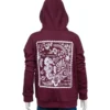 Live In The Moment Hoodie Cherry