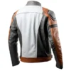 Sleek Raven Racer Leather Jacket