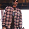 Snoop Dogg 12th Annual TDE Christmas Concert Toy Drive 2025 Plaid Jacket