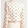 TV Series Elsbeth Season03 Carrie Preston Polka Dot Bow Crop Blazer