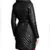 The Today Show 2025 Emilie Ikeda Quilted Black Tie Waist Parka Coat
