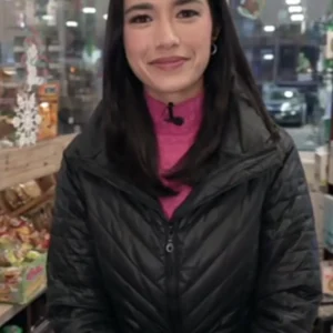 The Today Show 2025 Emilie Ikeda Quilted Tie Waist Parka Coat