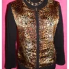 The Today Show 2025 Sheila Kinnard Satin Leopard Zip Jacket