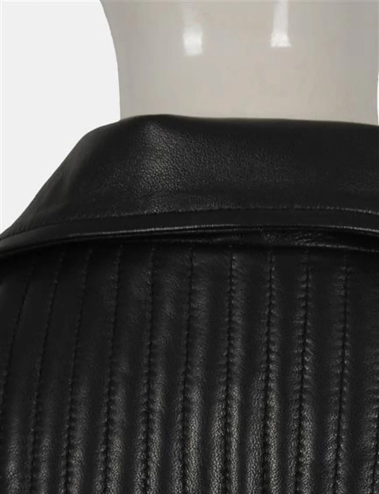 beth dutton black biker jacket collar close-up