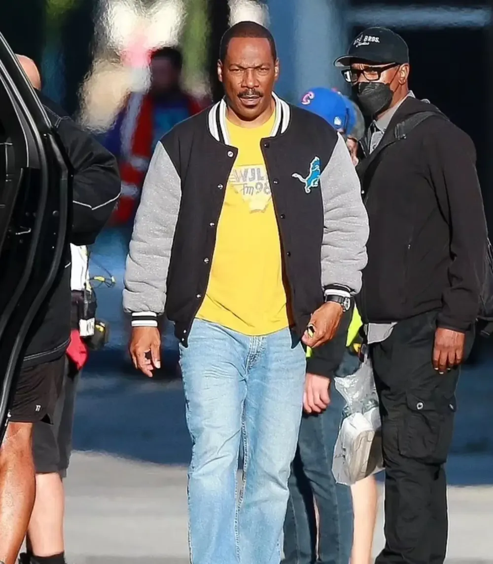 Beverly Hills Cop 4 Eddie Murphy Detroit Lions Jacket - Image 3