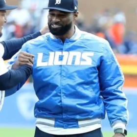 Detroit Lions Calvin Johnson Blue Jacket