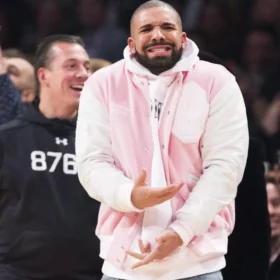 Drake OVO Valentine’s Day Pink Varsity Jacket