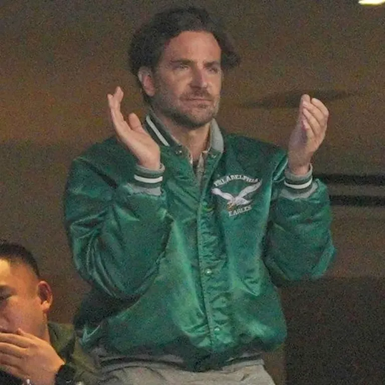 Philadelphia Eagles Bradley Cooper Satin Jacket - Image 5