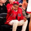 st johns spike lee red satin jacket