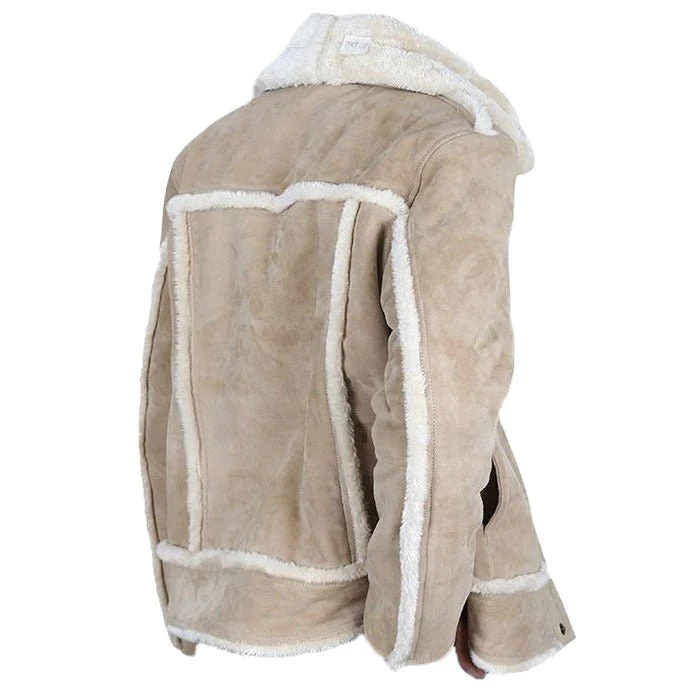 Yellowstone Walker Sheepskin Leather Shearling Jacket - Image 3