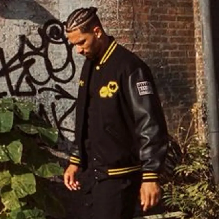 Wu-Tang Hart Black Varsity Jacket - Image 4