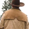yellowstone john dutton kevin costner beige cotton jacket