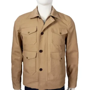 yellowstone john dutton vintage style brown jacket front view
