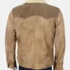 yellowstone series kayce dutton brown suede leather jacket back view